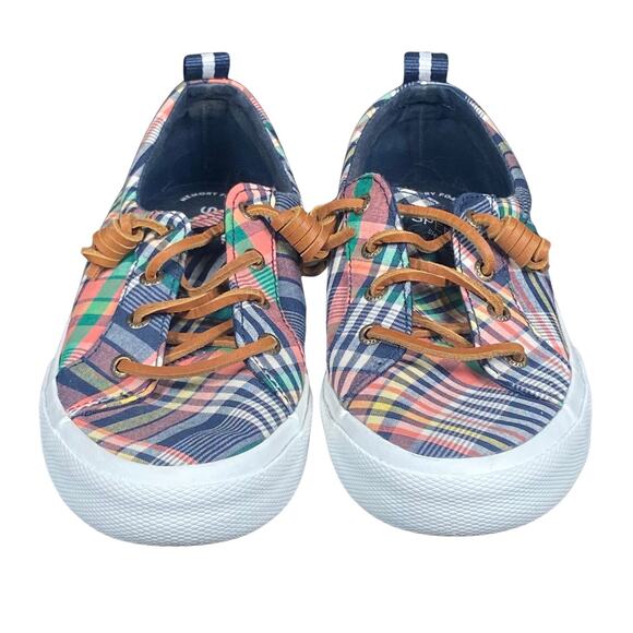 Sperry Shoes Women's Size 7 Top-Sider Plaid Boat Memory Foam Comfort Casual - Picture 5 of 7